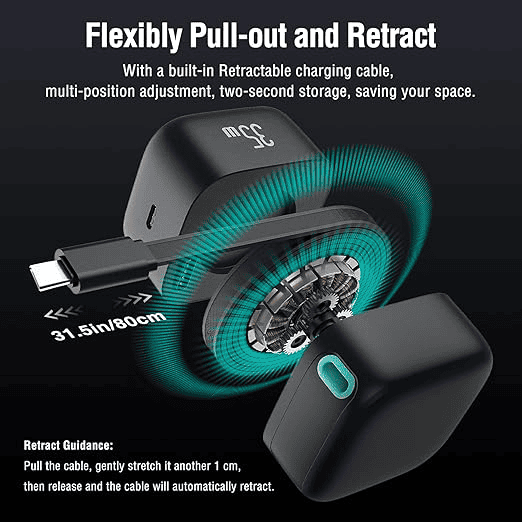 CableMate™ 35W Foldable Charger