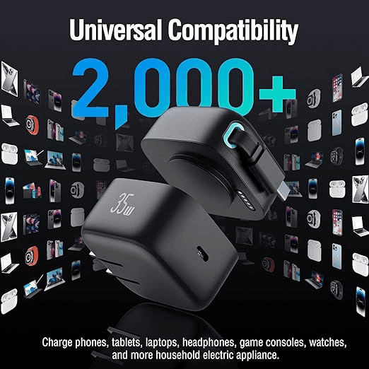 CableMate™ 35W Foldable Charger