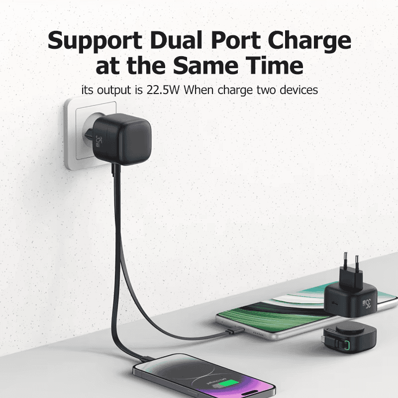 CableMate™ 35W Foldable Charger