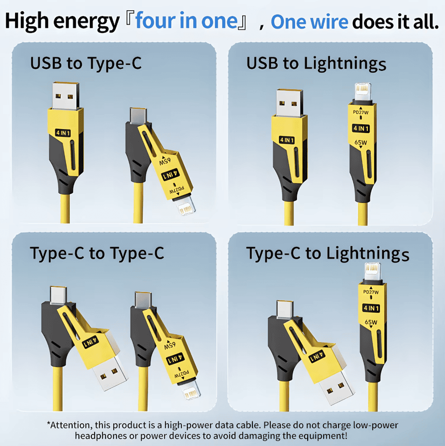 ZapLink™ 4-in-1 Fast Charging Cable