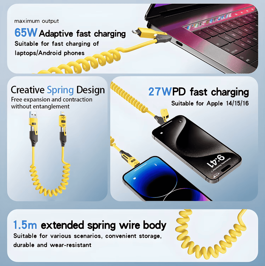 ZapLink™ 4-in-1 Fast Charging Cable