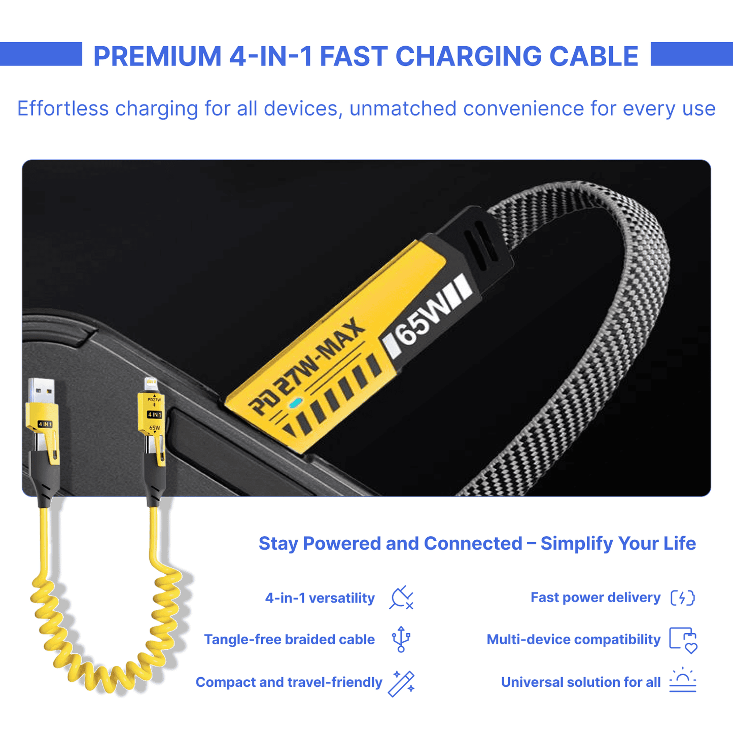 MultiMax™ 4-in-1 Charging Cable