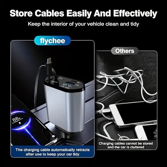 Robur™ 4 In 1 Car Charger Adapter