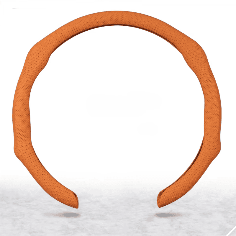 LuxeGrip™ Premium Leather Steering Wheel Cover