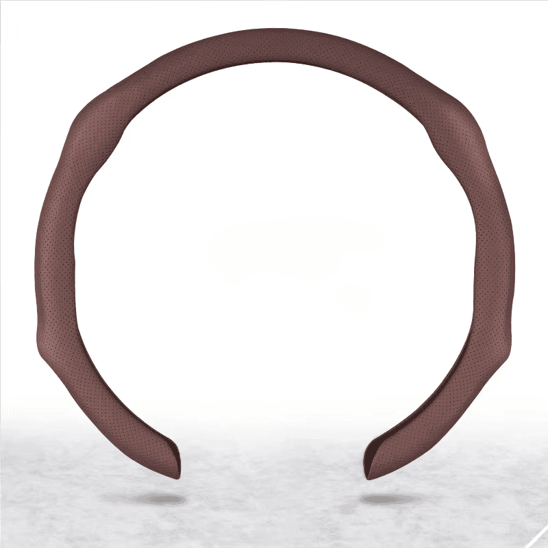 LuxeGrip™ Premium Leather Steering Wheel Cover