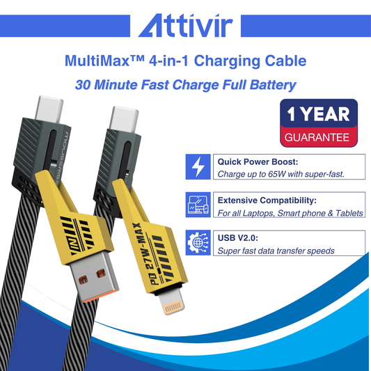 MultiMax™ 4-in-1 Charging Cable